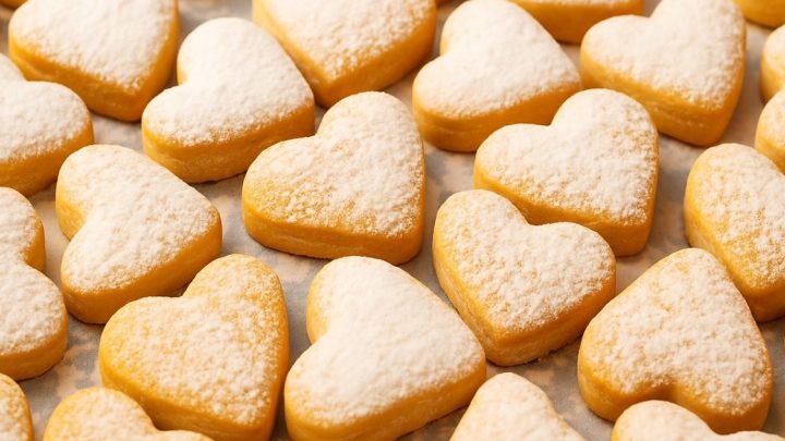 Vanilková srdíčka bez vajec s vanilkou Vanilková srdíčka bez vajec s vanilkou