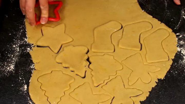 Francouzské vánoční sušenky s mandlemi