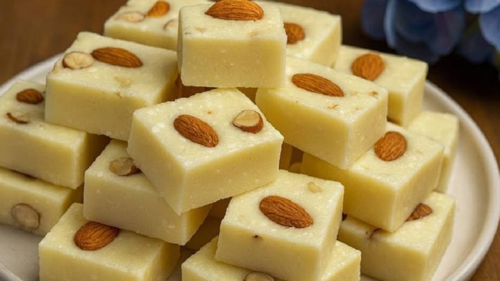 Kostičky ze sušeného mléka s mandlemi