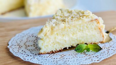 Dietní tvarohový koláč bez cukru a mouky