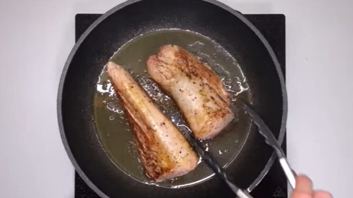 Vepřová panenka s čočkovým salátem