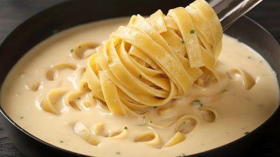 Jednoduché těstoviny se sýrovou omáčkou