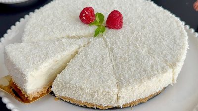 Nepečený kokosový dort s mascarpone