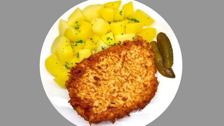 Šťavnatý křimický řízek se zelím