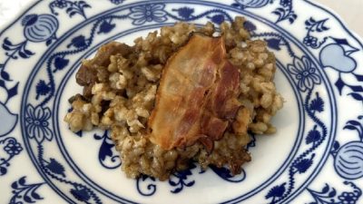 Vánoční Kuba s houbami a slaninou