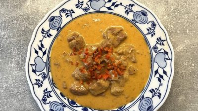 Vepřové kostky na paprice s chilli