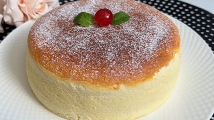 Andělský jogurtový dort s vanilkou