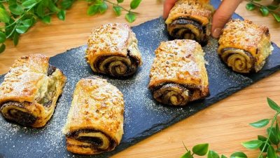 Grankové roládky z listového těsta