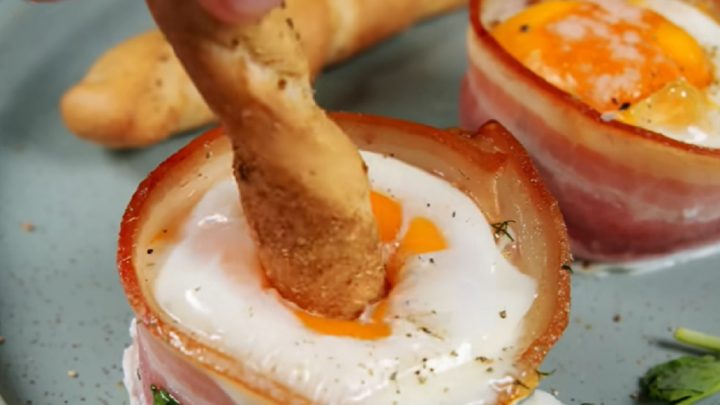 Rychlé vaječné muffiny se slaninou