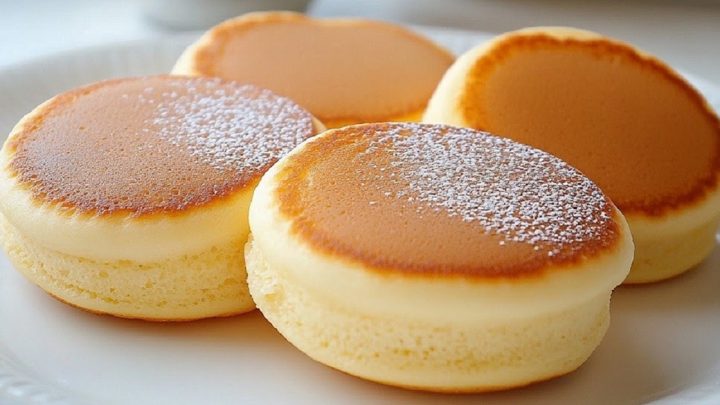 Japonské nadýchané palačinky s vanilkou