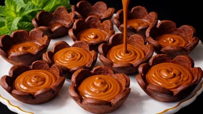 Jednoduché kakaové košíčky s vanilkou