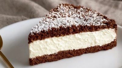 Dietní tvarohový dort s ořechy a medem