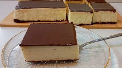 Nepečené řezy Ptačí mléko s čokoládou