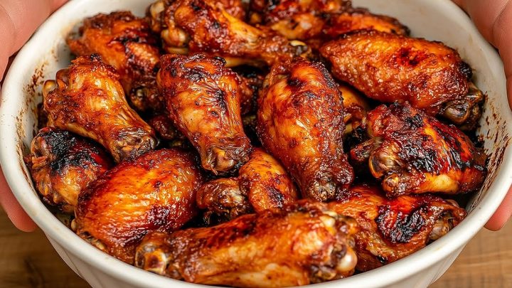 Pečená křidýlka na zelenině a medu