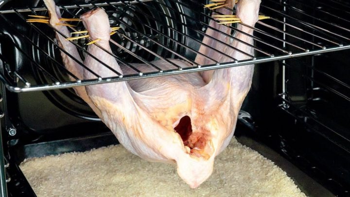 Pečené kuře s rýží a zeleninou