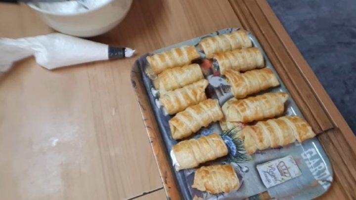 Rychlé kremrole z listového těsta