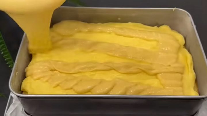 Piškotové řezy s citronovým krémem