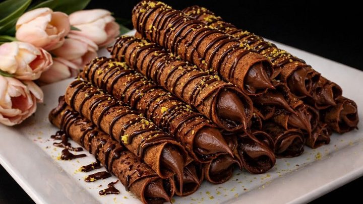 Rychlé kakaové trubičky s Nutellou Rychlé kakaové trubičky s Nutellou