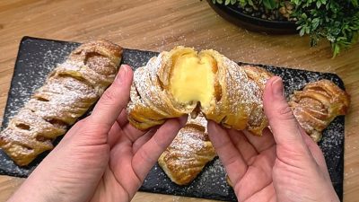 Rychlé pudinkové taštičky se skořicí