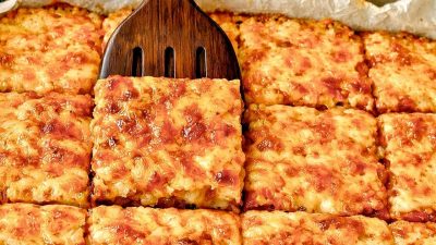 Rychlý bramborový koláč s mozzarellou