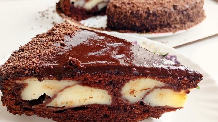 Rychlý čokoládový koláč s pudinkem Rychlý čokoládový koláč s pudinkem