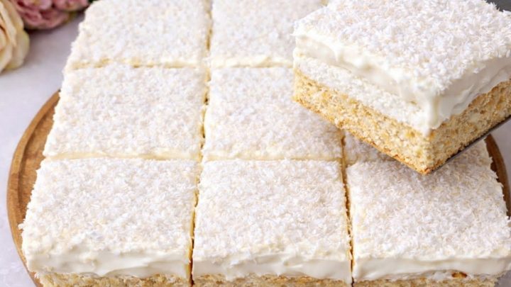 Tvarohová buchta se Salkem a kokosem