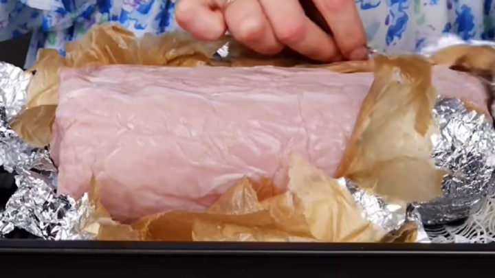 Domácí pečená šunka z vepřové panenky