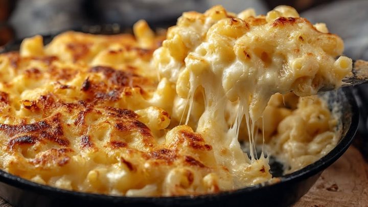 Zapečené těstoviny se sýrovou omáčkou Zapečené těstoviny se sýrovou omáčkou