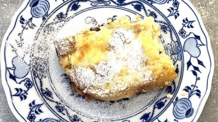 Zapečené palačinky plněné tvarohem