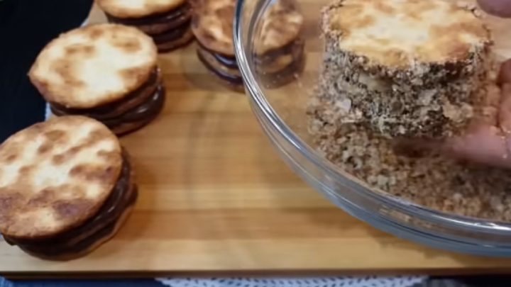 Dortíky z listového těsta s čokoládou