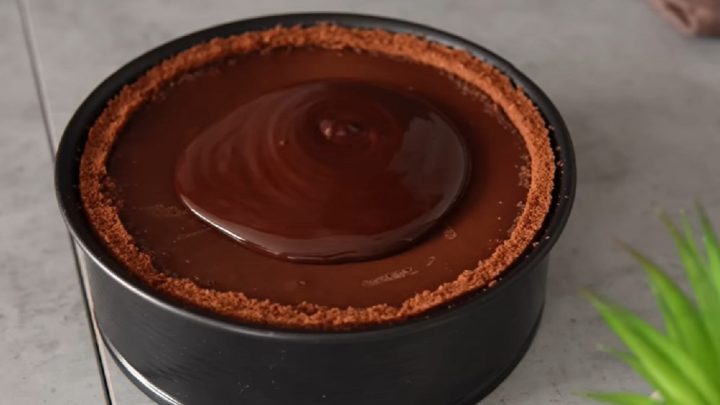 Pečený čokoládový cheesecake s vanilkou