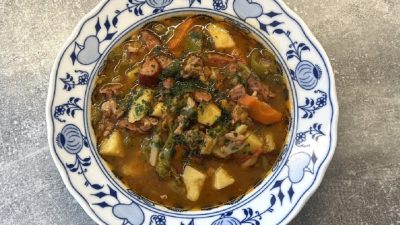 Eintopf z vepřové krkovice s brambory