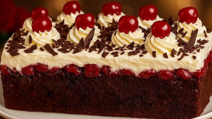 Falešné schwarzwaldské řezy s třešněmi Falešné schwarzwaldské řezy s třešněmi