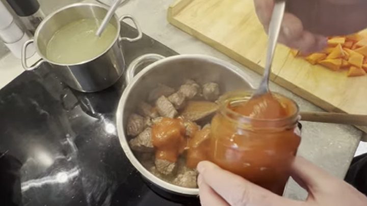 Hovězí s bramborami a zeleninou