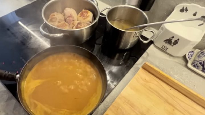 Šumavské vepřové závitky plněné zelím