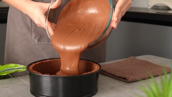 Pečený čokoládový cheesecake s vanilkou