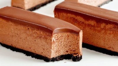 Nepečené čokoládové Oreo řezy