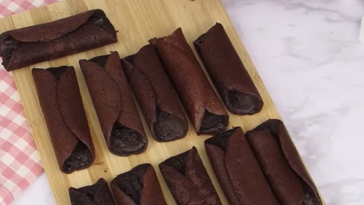 Nepečené trubičky plněné krémem