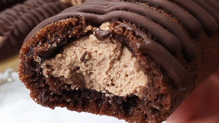 Nepečené trubičky plněné krémem