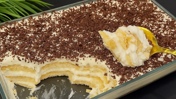 Nepečený pudinkový dezert se sušenkami