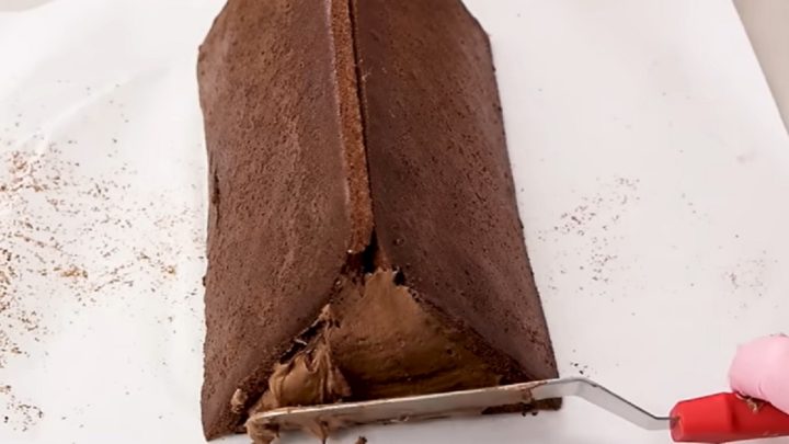 Kakaová střecha s čokoládovým krémem