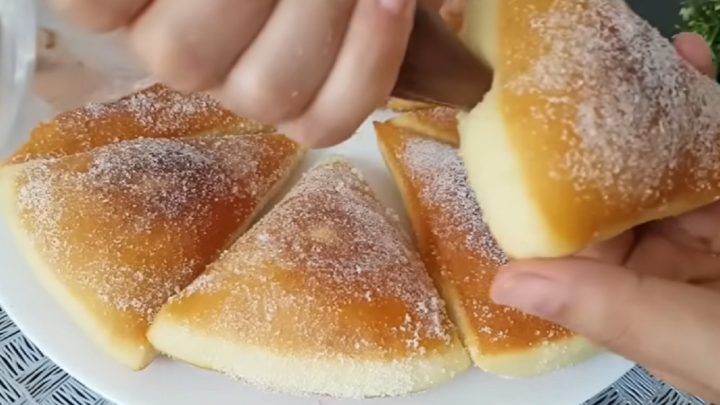 Kynuté trojúhelníčky plněné Nutellou