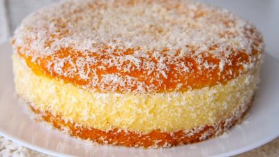 Rychlý dort s citrónovým pudinkem