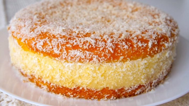 Rychlý dort s citrónovým pudinkem