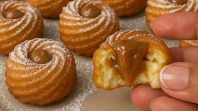 Rychlé smažené věnečky z odpalovaného těsta