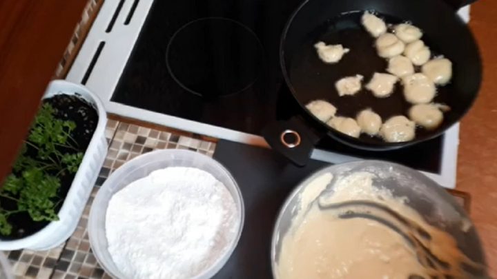 Tvarohové mini koblížky s vanilkou