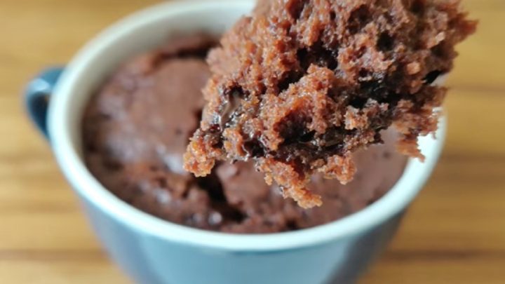 Rychlý dortík z mikrovlnky s čokoládou