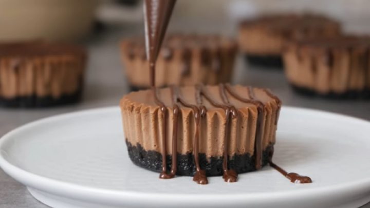 Čokoládové mini dortíky s krémem