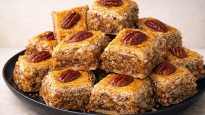 Baklava s vlašskými ořechy a medem