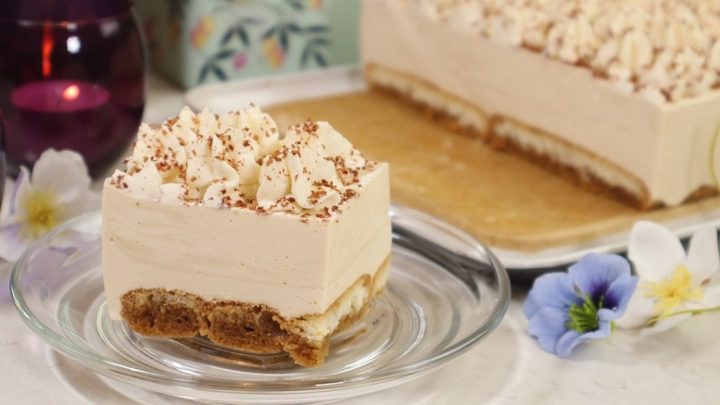 Cappuccino řezy bez pečení s vanilkou Cappuccino řezy bez pečení s vanilkou